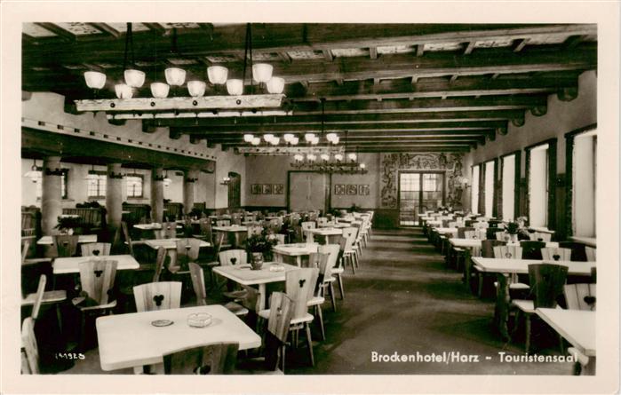 Brocken Harz Brockenhotel Touristensaal