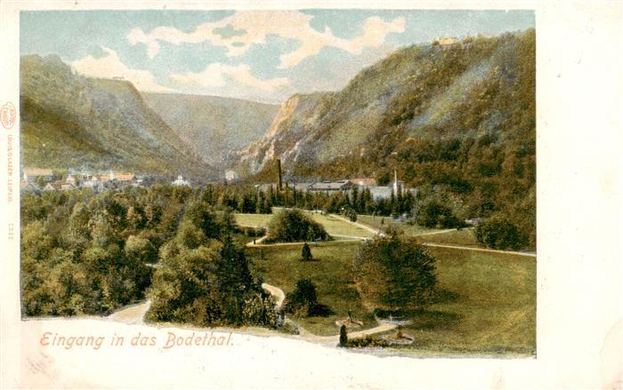 Bodethal Bodetal Harz Panorama