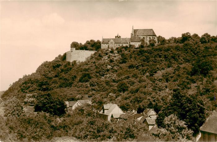 Mansfeld  Suedharz Blick zum Schloss