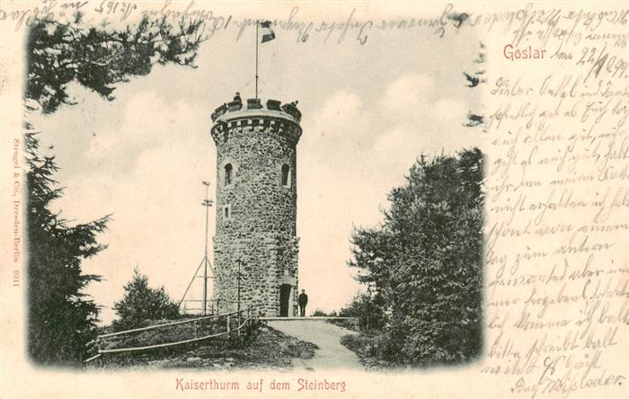 GOSLAR Harz Niedersachsen Kaiserthurm auf dem Steinberg