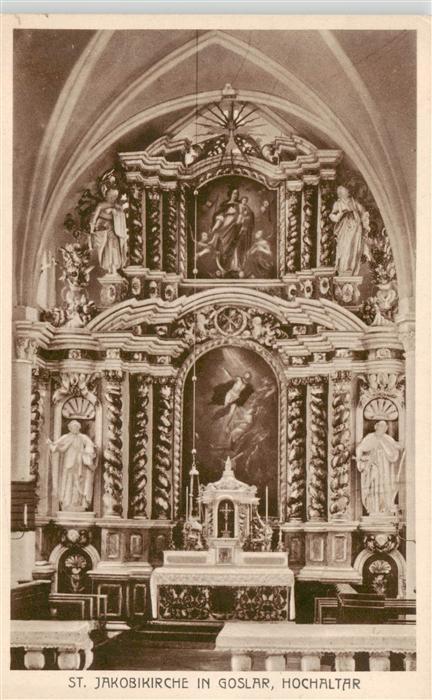 GOSLAR Harz Niedersachsen St Jakobikirche Hochaltar