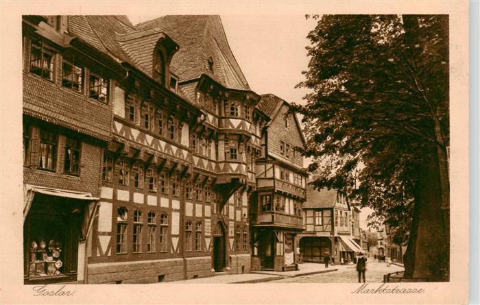 GOSLAR Harz Niedersachsen Marktstrasse