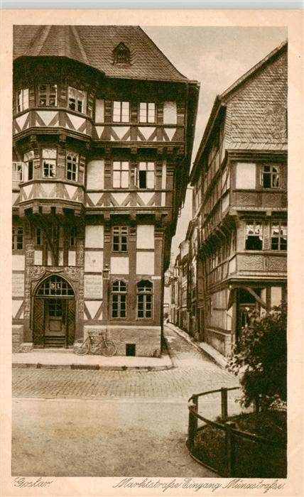 GOSLAR Harz Niedersachsen Marktstrasse Eingang Muenzstrasse