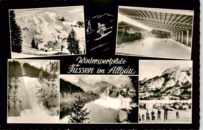 Fuessen Allgaeu Wintersportplatz Teilansichten