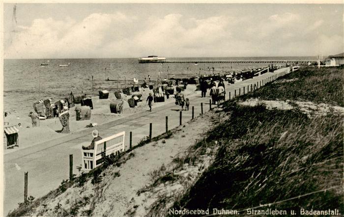 Duhnen Nordsee Strandleben und Badeanstalt