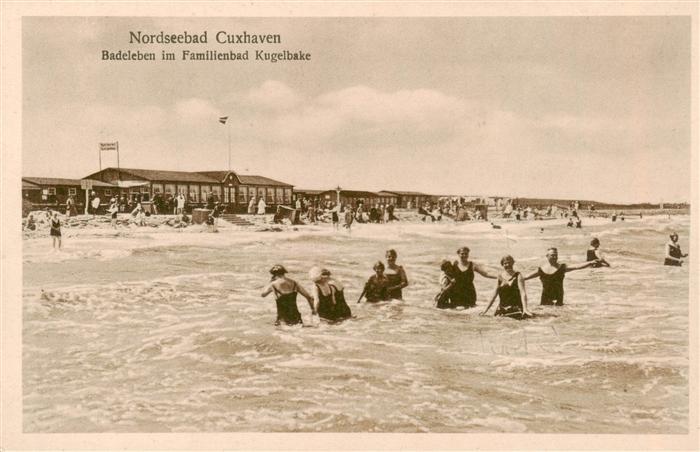 Cuxhaven Nordseebad Badeleben im Familienbad Kugelbake