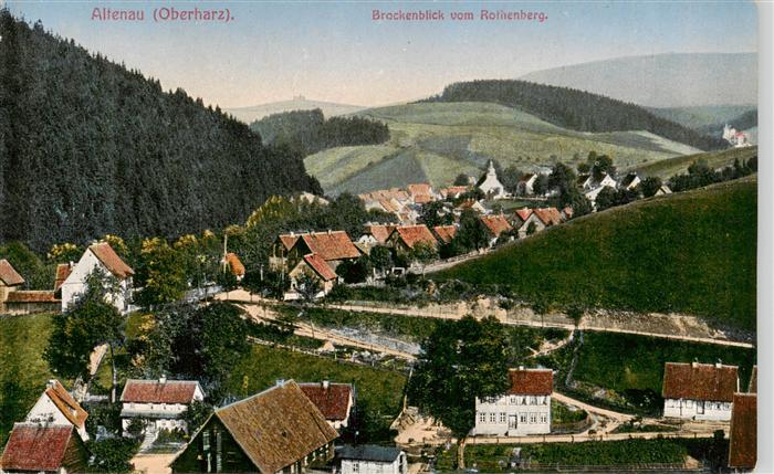Altenau Harz Brockenblick vom Rothenberg