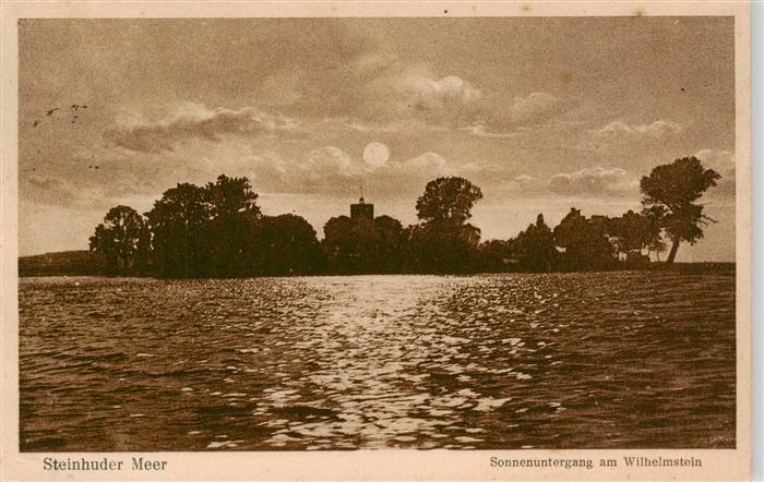 Steinhuder Meer Wunstorf Sonnenuntergang am Wilhelmstein