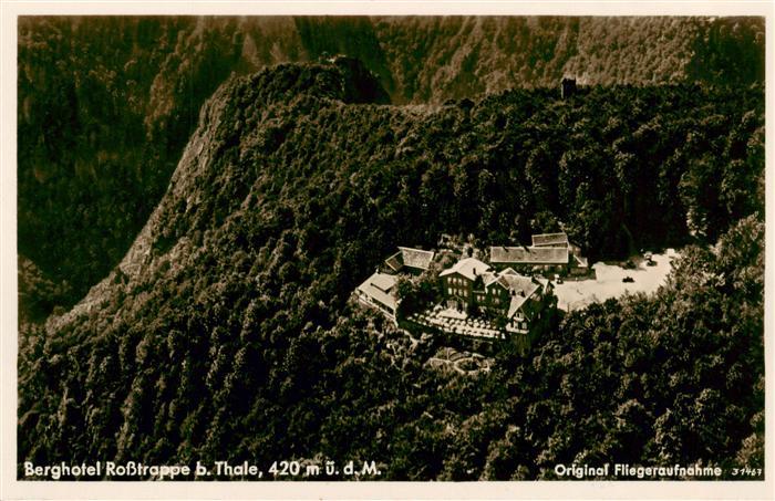 Thale Harz Berghotel Rosstrappe Fliegeraufnahme