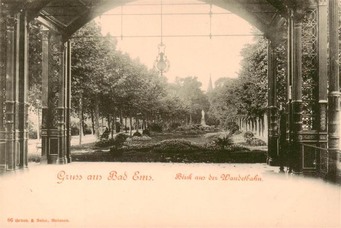 Bad Ems Lahn Blick aus der Wandelbahn