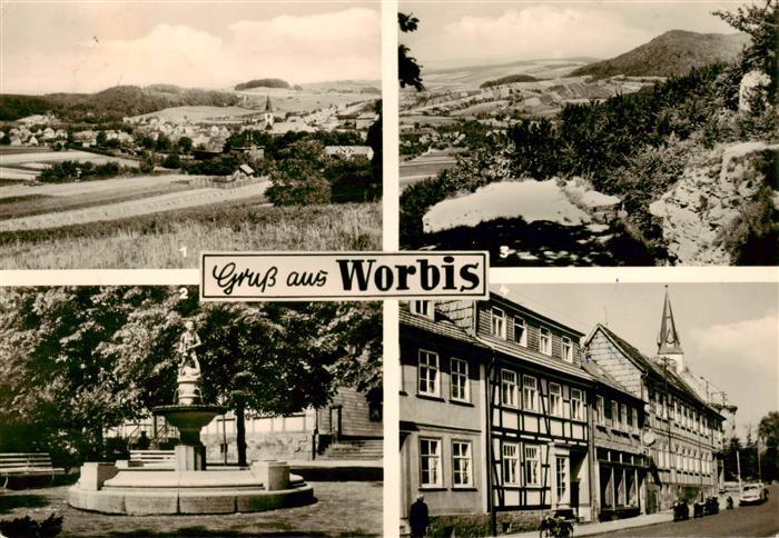 Worbis Eichsfeld Panorama Blick vom Kanstein Krengeljaeger Ernst Thaelmann Stras