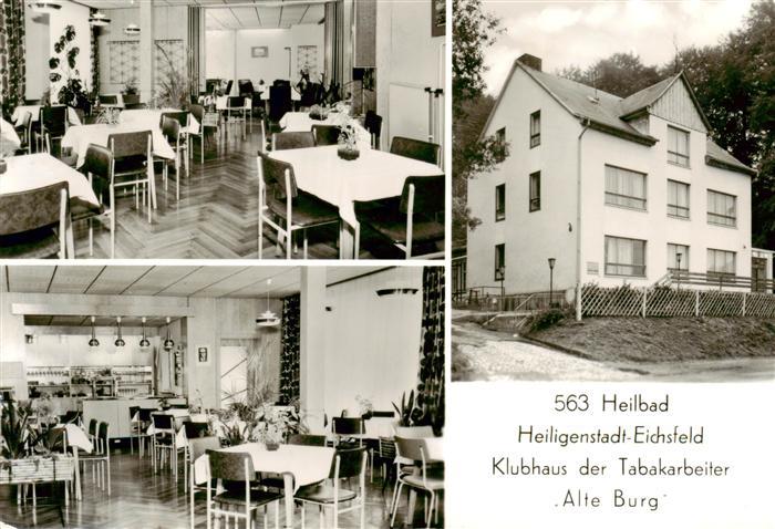 Heiligenstadt Eichsfeld Klubhaus der Tabakarbeiter Alte Burg Gastraeume