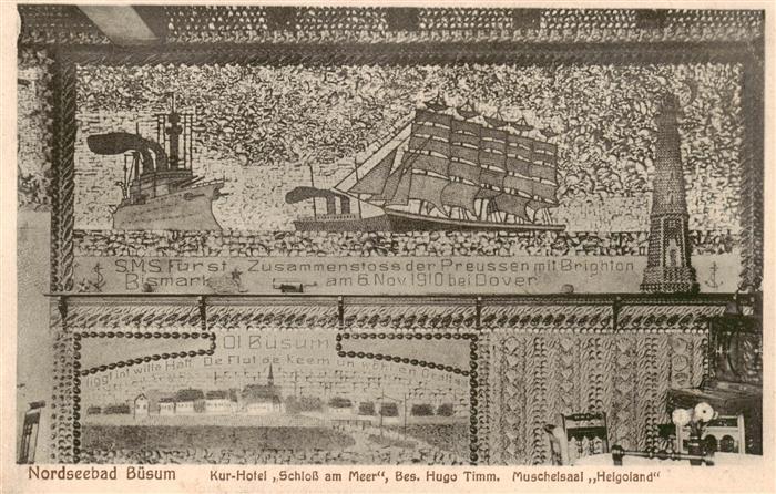 Buesum Nordseebad Kur Hotel Schloss am Meer Muschelsaal Helgoland