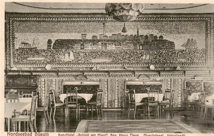 Buesum Nordseebad Kur Hotel Schloss am Meer Muschelsaal Helgoland