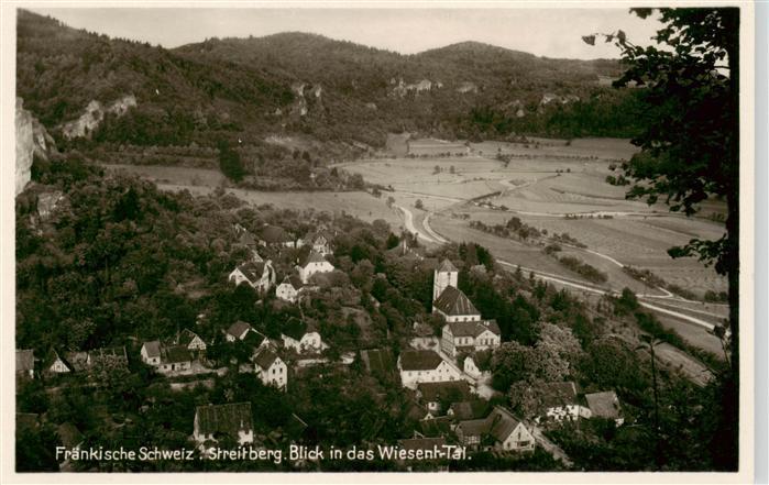 Streitberg Oberfranken Blick in das Wiesent Tal