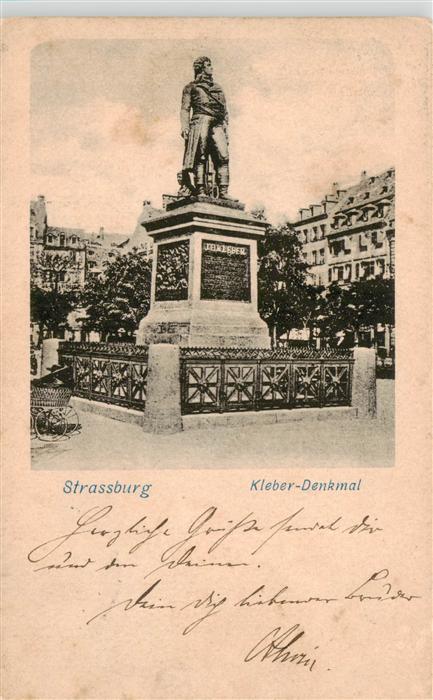Strassburg Strasbourg 67 Bas-Rhin Kleber Denkmal