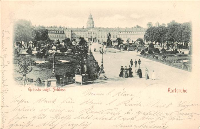 Karlsruhe Baden Grossherzogl Schloss