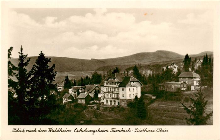 Tambach-Dietharz Blick nach dem Waldheim Erholungsheim