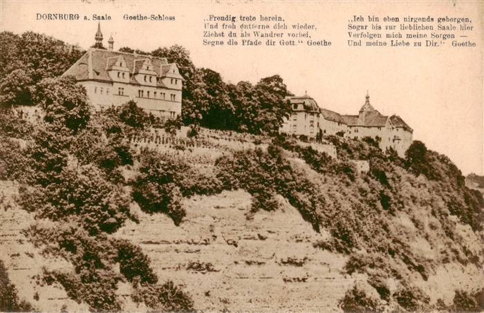 Dornburg Saale Goethe Schloss