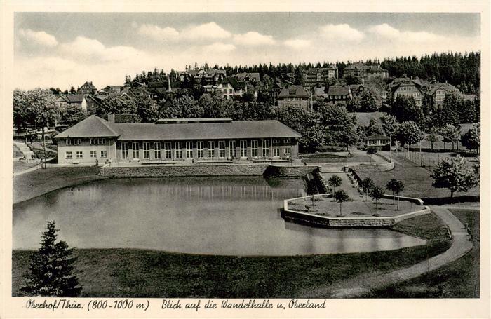 Oberhof  Thueringen Wandelhalle mit Oberland