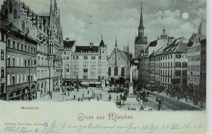 Muenchen Bayern Marienplatz