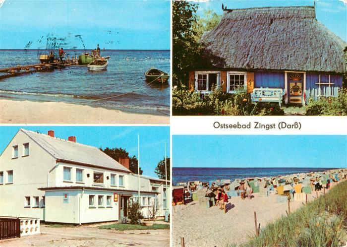 Zingst Ostseebad Fischereistrand Rohrdachkate FDGB Erholungsheim Stranddistel St