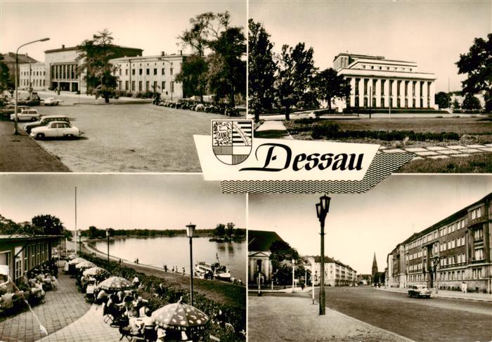 Dessau-Rosslau Hauptbahnhof Landestheater HOG Kornhaus an der Elbe Wilhelm Pieck