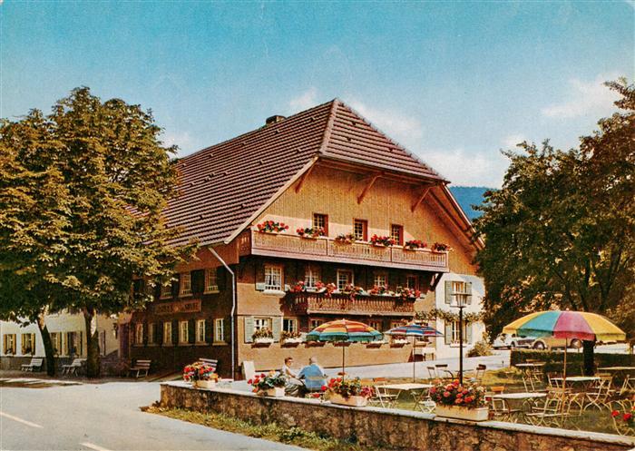 Simonswaeldertal Simonswald Gasthof Pension Sonne Freiterrasse