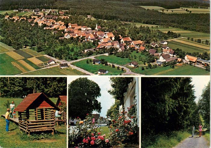 Herzogsweiler Pfalzgrafenweiler Fliegeraufnahme Teilansichten Waldweg