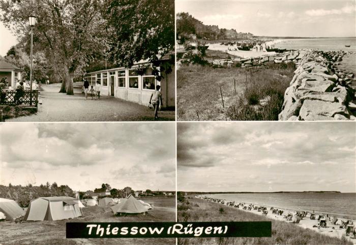 Thiessow Ostseebad Ruegen Campingplatz Strandpartien