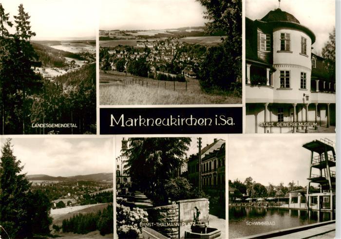 Markneukirchen Landesgemeindetal Panorama Stadt Gewerbemuseum Ernst Thaelmann Pl