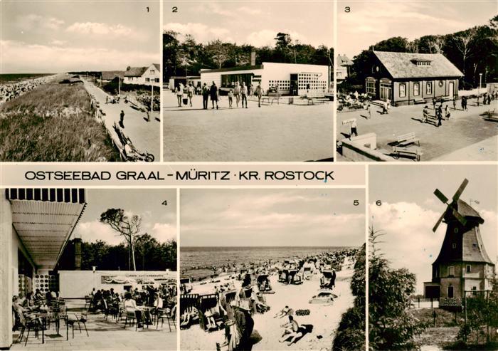 Graal-Mueritz Ostseebad Strandpromenade Broiler Gaststaette Milchbar Seestern Te