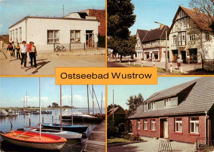 Wustrow Ostseebad Fischlandcafe Teilansicht Seglerhafen Kurverwaltung