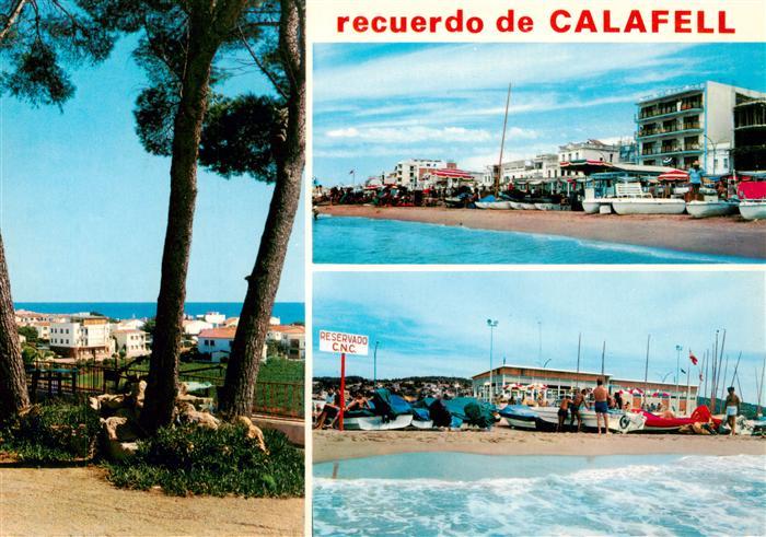 Calafell ES Diversos aspectos de la playa