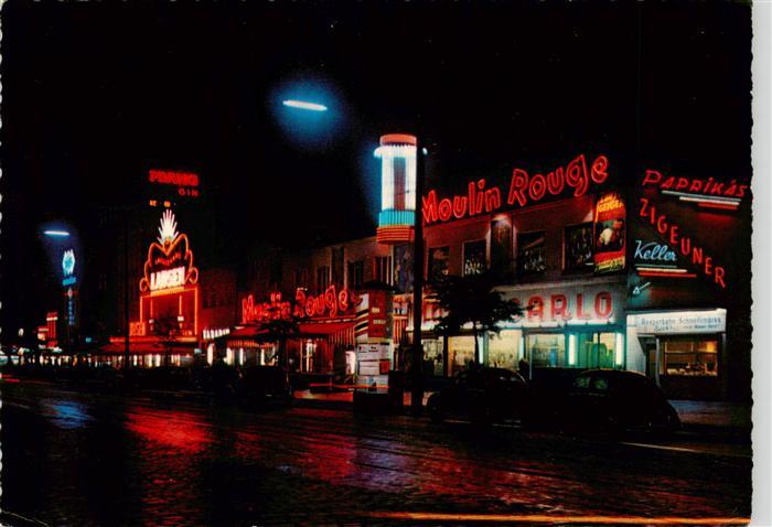 HAMBURG  CITY St Pauli Reeperbahn bei Nacht