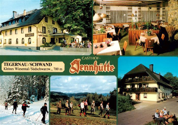 Tegernau Gasthof Sennhuette Gastraum Skiloipe Wanderung