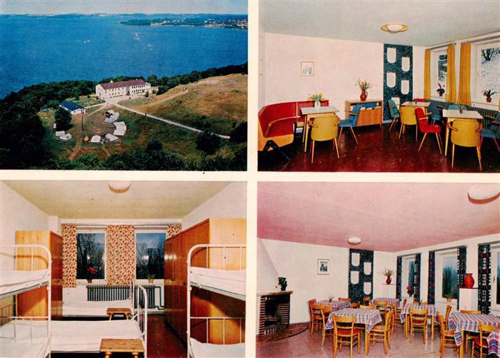 Bosau Ostholstein Fliegeraufnahme DJO Landesheim Gastraeume Bettenlager