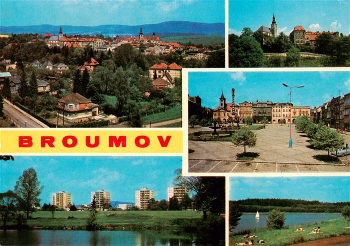 Broumov Braunau Boehmen CZ Panorama Ortsansichten Strand