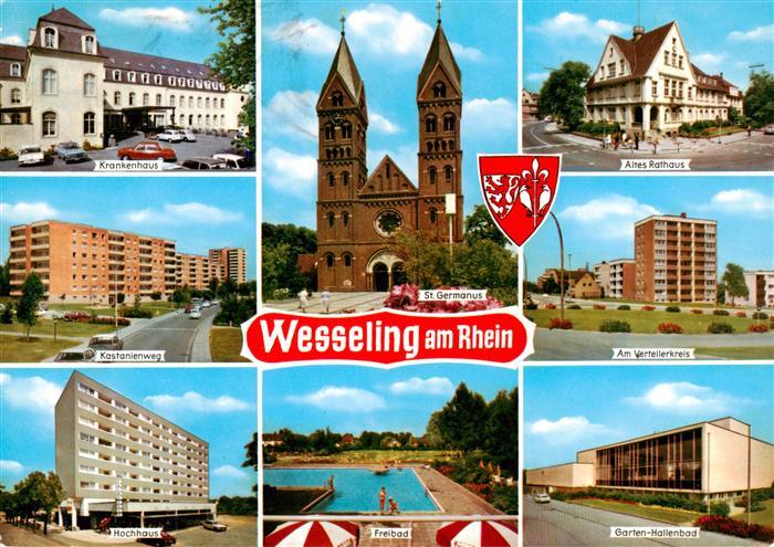 Wesseling Krankenhaus Kastantienweg Hochhaus St Germanus Kirche Altes Rathaus Am