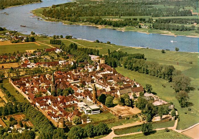 Zons Rhein Fliegeraufnahme