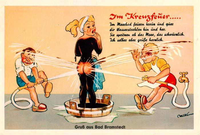 Bad Bramstedt Moorbad Karikatur