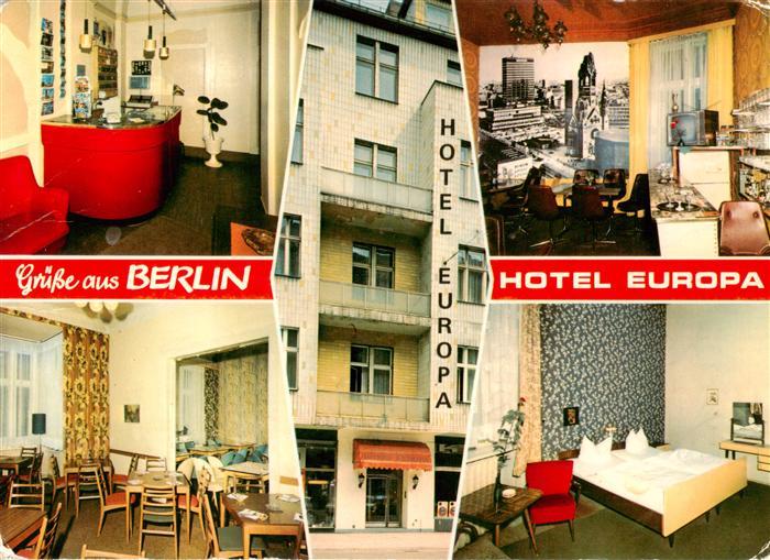 BERLIN  CITY Hotel Europa Gastraeume Zimmer