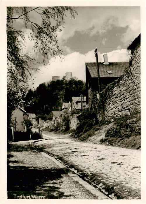 Treffurt Werra Partie an der alten Stadtmauer