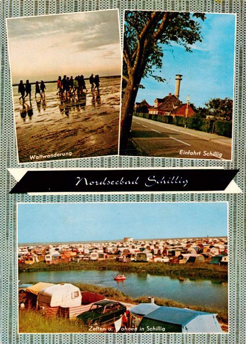 Schillig Wattwanderung Einfahrt Schillig Zelten und Wohnen in Schillig