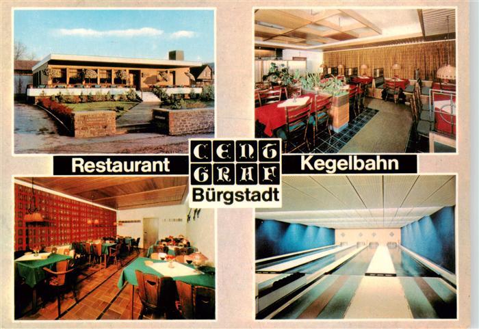 Buergstadt Main Restaurant Centgraf Gastraeume Kegelbahn