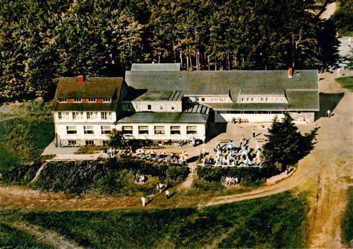 Hoherodskopf Schotten Berggasthof Hoherodskopf Fliegeraufnahme
