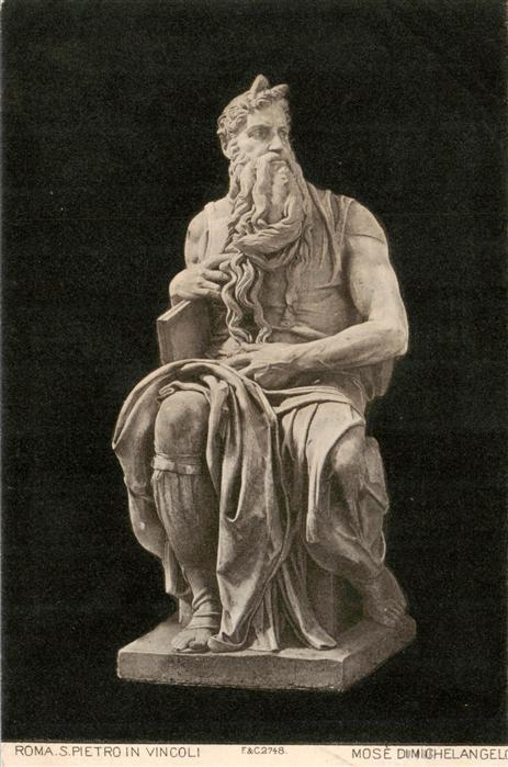 Skulpturen Roma S.Pietro in Vincoli Mose Michelangelo