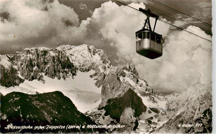 Seilbahn Cable-Car Telepherique Kreuzeckbahn Zugspitze Hoellentahlgletscher