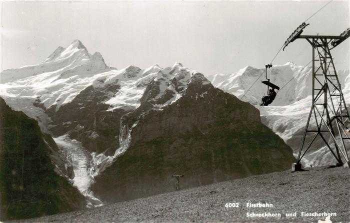 Sessellift Chairlift Telesiege Firstbahn Schreckhorn Fiescherhorn