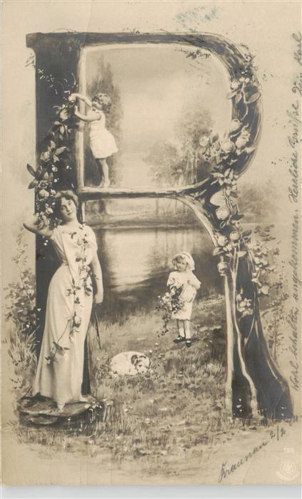 Verlag NPG Nr. Nr.195 Buchstabe R Kinder Frau